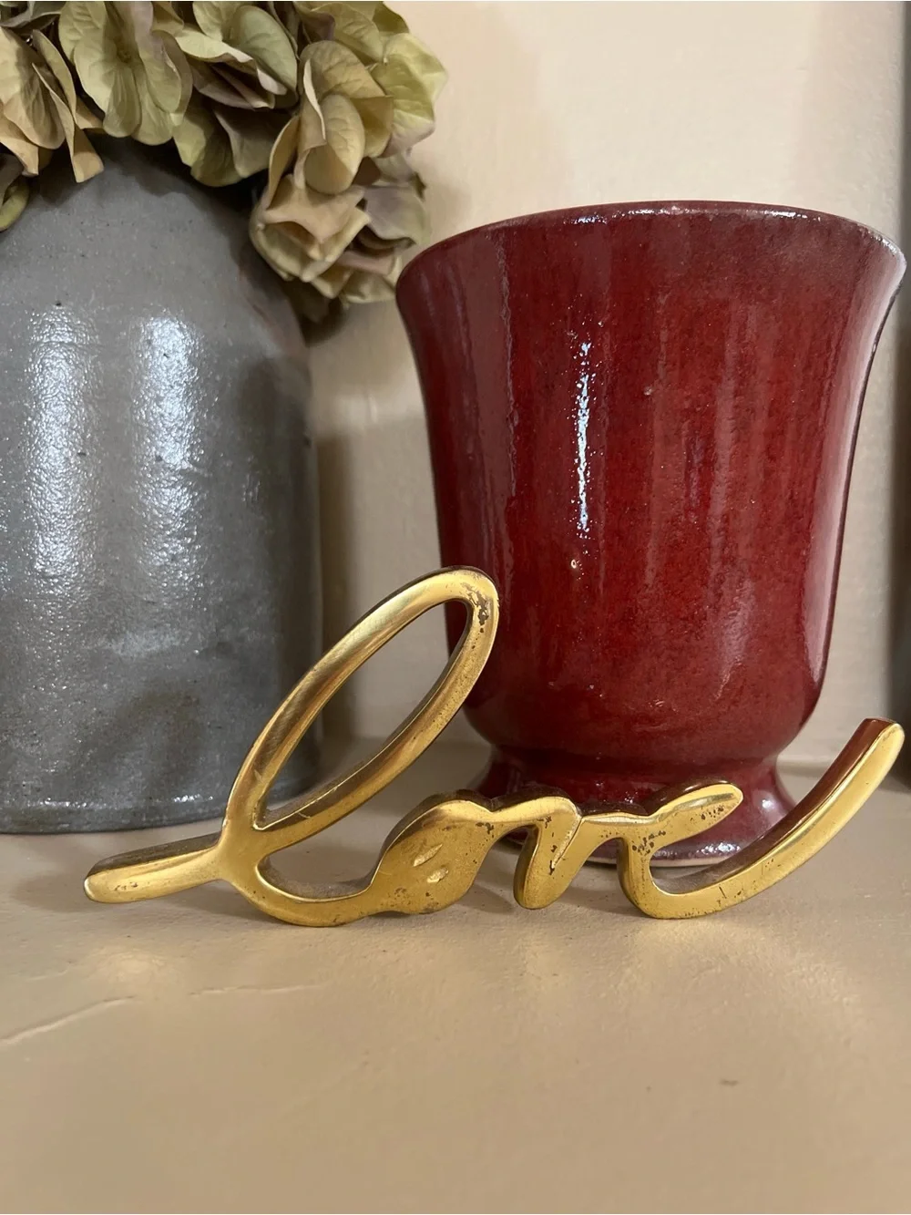 West Elm Brass Love
